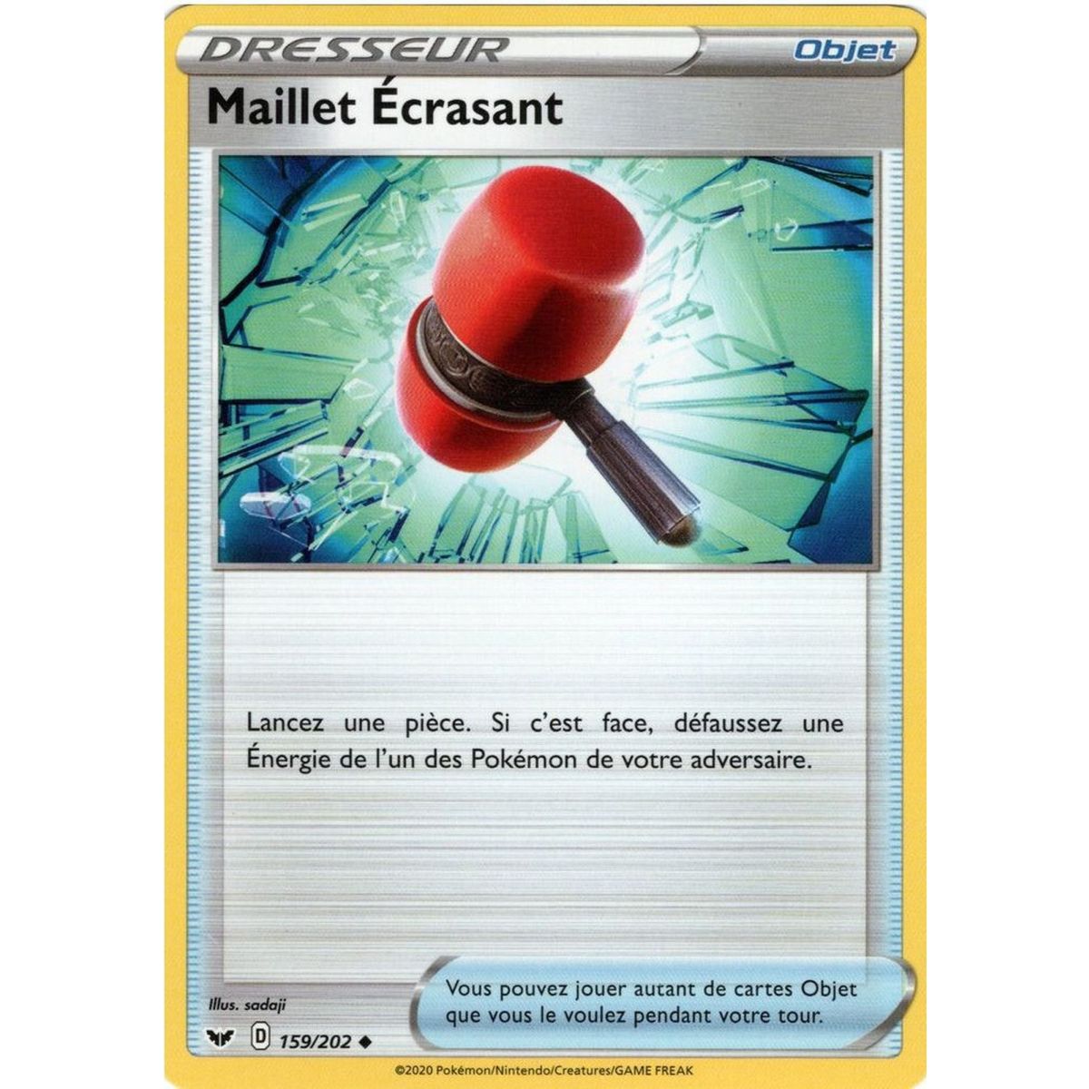 Maillet Ecrasant - Peu Commune 159/202 EB01 Epée et Bouclier
