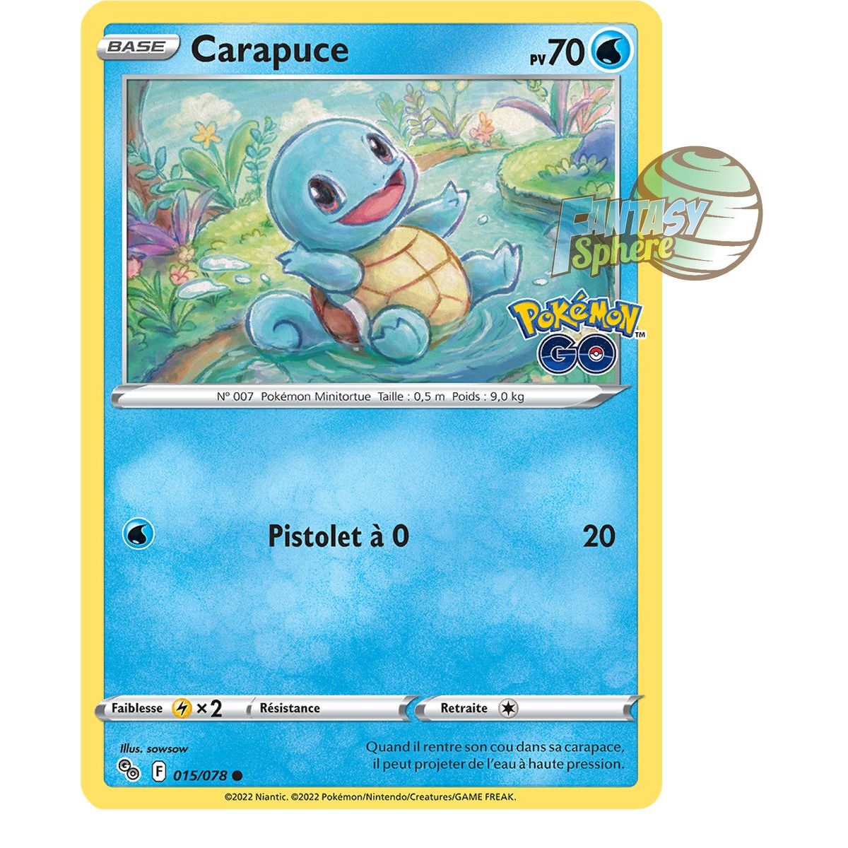 Item Carapuce - Commune 15/78 - Epee et Bouclier 10.5 Pokemon GO