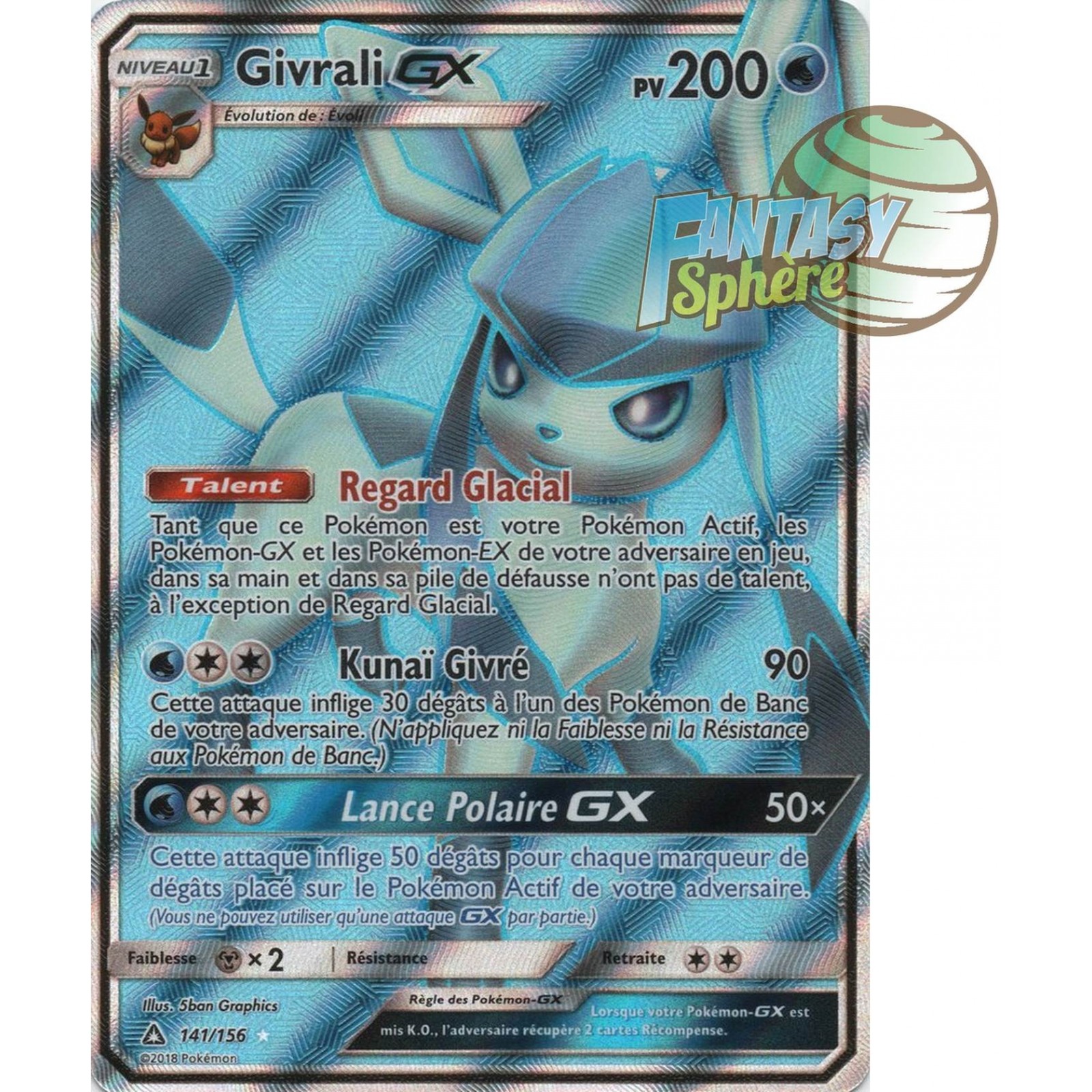 Givrali Gx Full Art Ultra Rare Soleil Et Lune Ultra