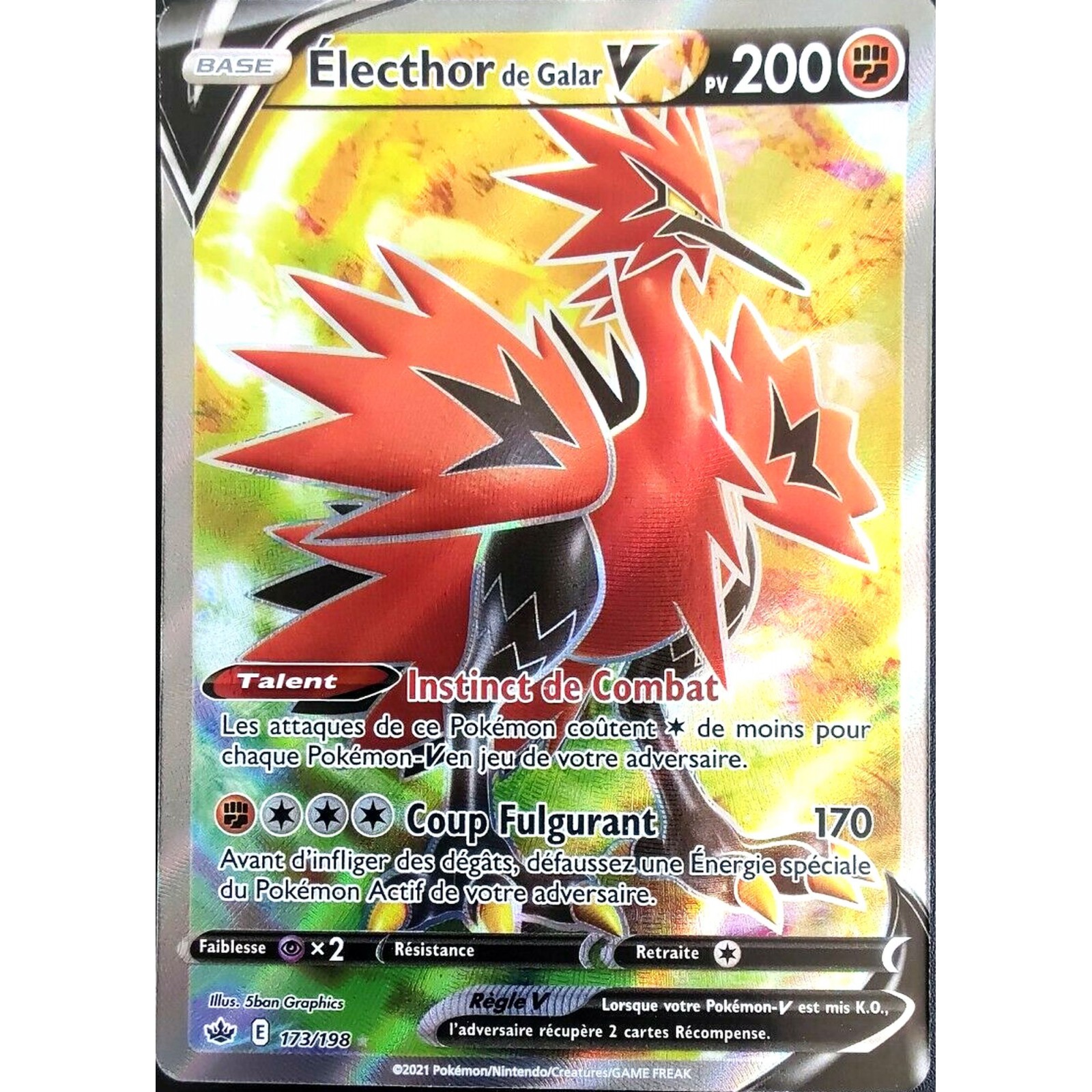 Electhor De Galar V Full Art Ultra Rare 173 198 Epee Et Bouclier