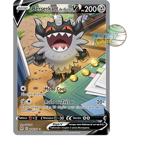 Berserkatt De Galar V Full Art Ultra Rare Epee Et Bouclier