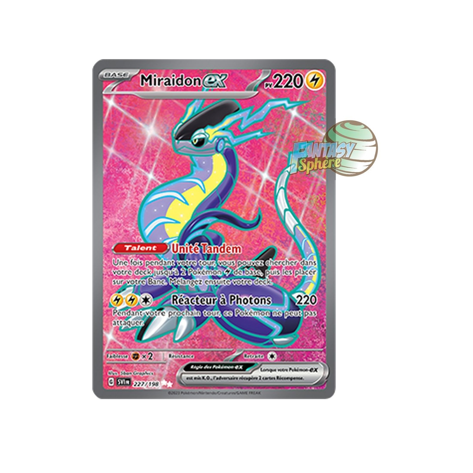 Miraidon Ex Ultra Rare Ecarlate Et Violet Fantasy Sphere