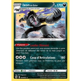 Ixon de Galar - Holo Rare 37/73 EB3. Epée et Bouclier 3.5 : La Voie du Maître Epees et Bouclier 3.5 : La Voie du Maitre EB03.5