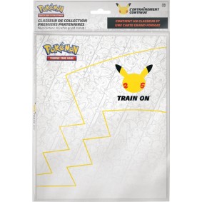 Pokémon - Portfolio - Anniversaire 25 ans + Pikachu Promo 25 ans Grand Format - 30 Emplacements Cartes Grand Format