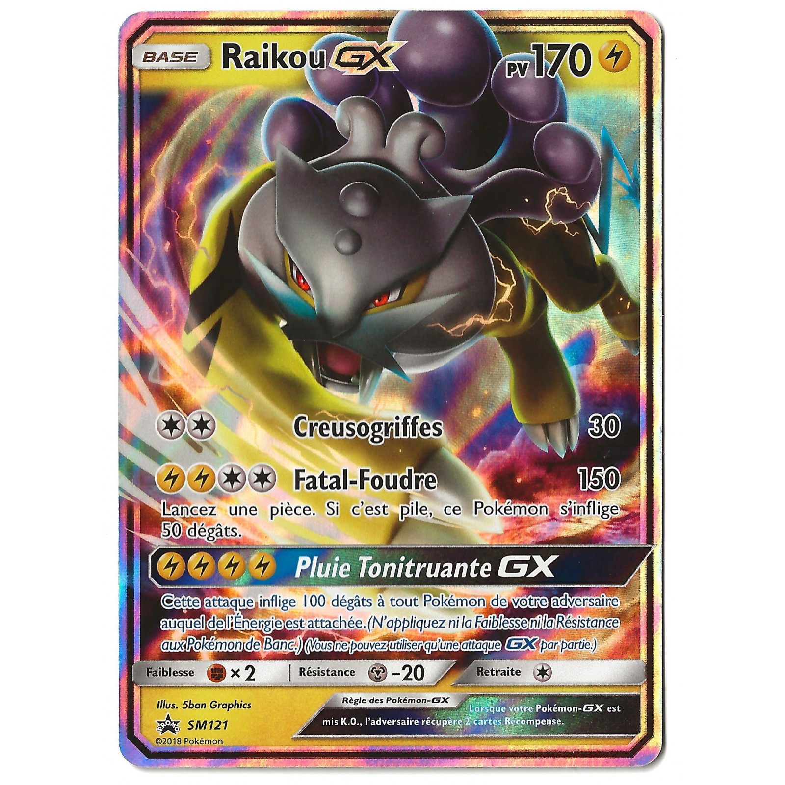 Raikou GX Pokemon Card