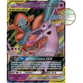 Mentali et Deoxys GX - Ultra Rare 72/236 - Soleil et Lune 11 Harmonie des Esprits Soleil et Lune 11 Harmonie des Esprits