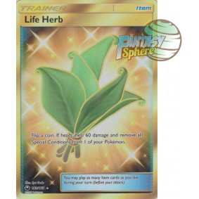 Herbe Sauveuse - Secret Rare 180/168 - Soleil et Lune 7 Tempête Céleste Soleil et Lune 7 Tempête Céleste