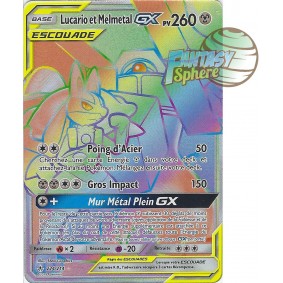 Lucario et Melmetal GX - Secret Rare 224/214 - Soleil et Lune 10 Alliance Infaillible