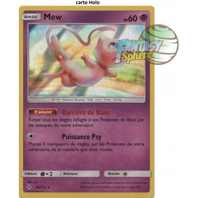 Mew - Holo Rare 76/214 - Soleil et Lune 10 Alliance Infaillible