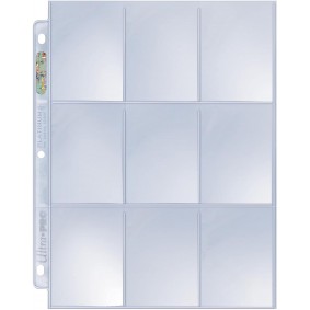 UP - 10 Pages de Classeur - 9 Cases - Platinum