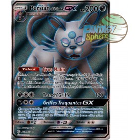Persian d'Alola GX - Full Art Ultra Rare 219/236 - Soleil et Lune 12 Éclipse Cosmique