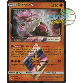 Diancie - Prisme Rare 74/131 - Soleil et Lune 6 Lumière Interdite