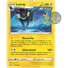 Luxray - Holo Rare 48/163_H - Epee et Bouclier Style de Combat