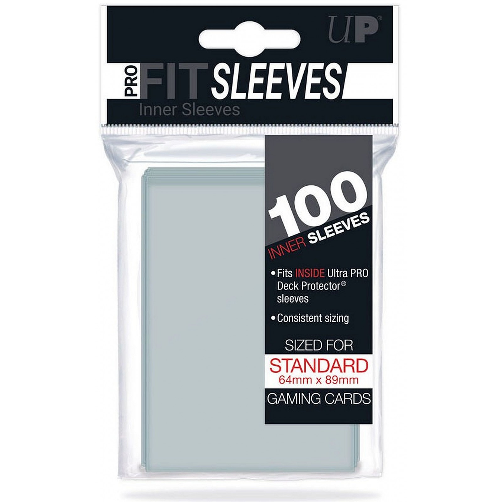 UP - Protèges Cartes Pro-Fit - Taille Standard - (100 Sleeves)