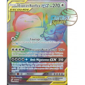 Évoli & Ronflex GX - Secret Rare 191/181 - Soleil et Lune 9 Duo de Choc