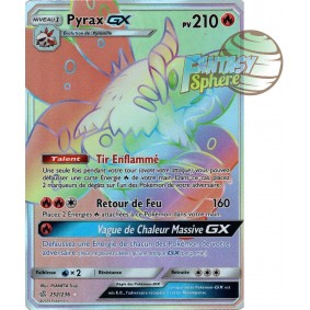 Pyrax GX - Secret Rare 252/236 - Soleil et Lune 12 Éclipse Cosmique