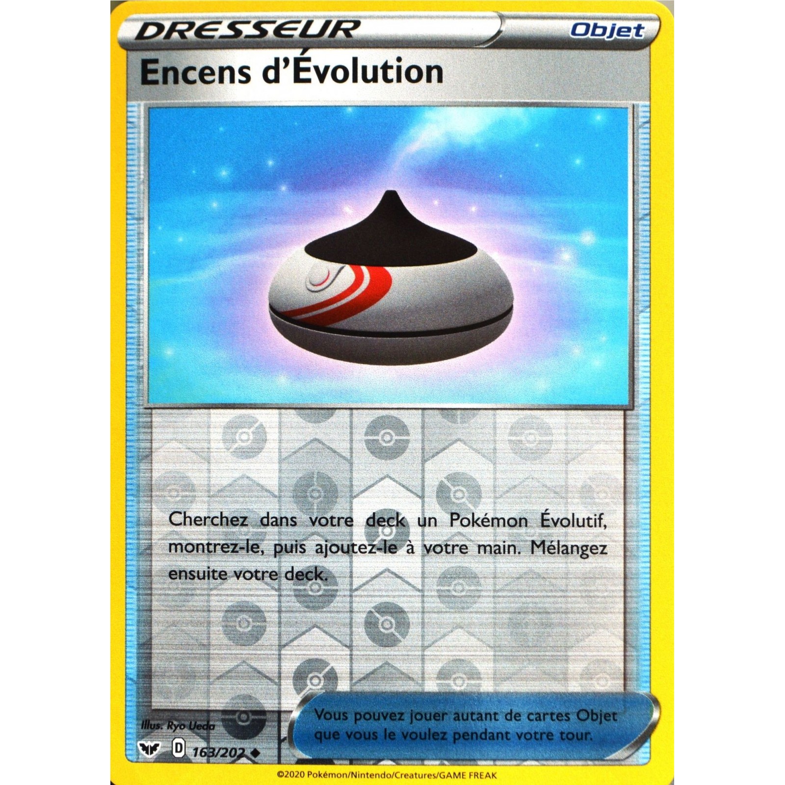 Pokemon Encens d'Evolution  Reverse  163/202_R EB01 Epee Bouclier VF Francais