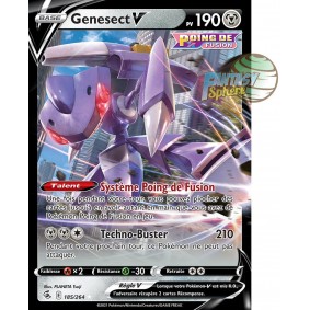 Genesect V - Ultra Rare 185/264 - Epee et Bouclier Poing de Fusion 