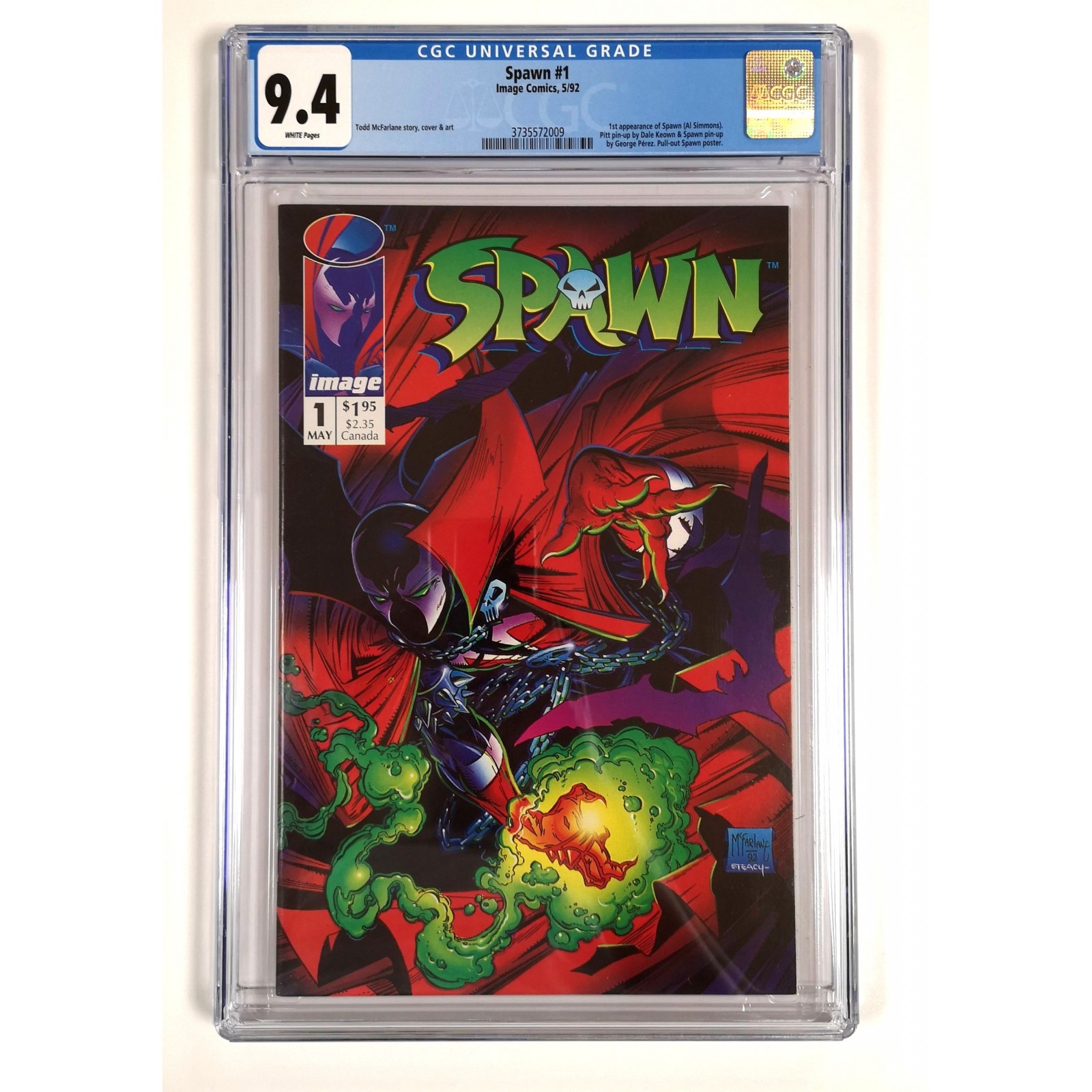 Comics - Image Comics - Spawn N°1 (1992) - [CGC 9.4 - White Pages] à ...