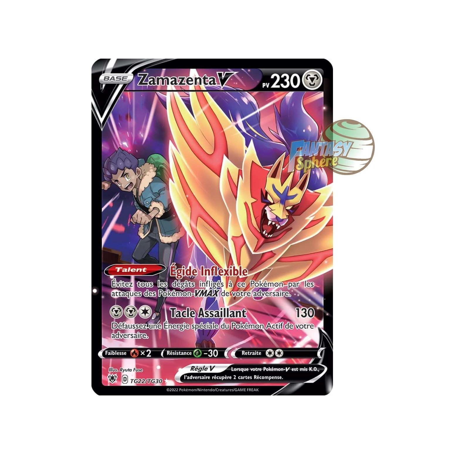 Zamazenta V Ultra Rare TG22/TG30 Epee et Bouclier Astres Radieux à