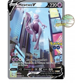 Mewtwo V - Full Art Ultra Rare 72/78 - Epee et Bouclier Pokemon Go