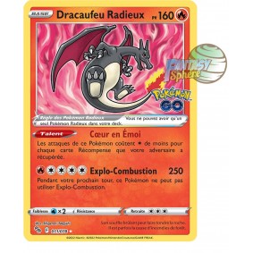 Dracaufeu Radieux - Radiant Rare 11/78 - Epee et Bouclier Pokemon Go 