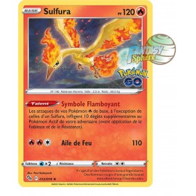 Sulfura - Holo Rare 12/78 - Epee et Bouclier Pokemon Go 