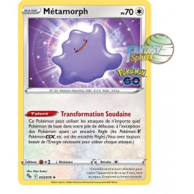 Métamorph - Holo Rare 53/78 - Epee et Bouclier Pokemon GO 