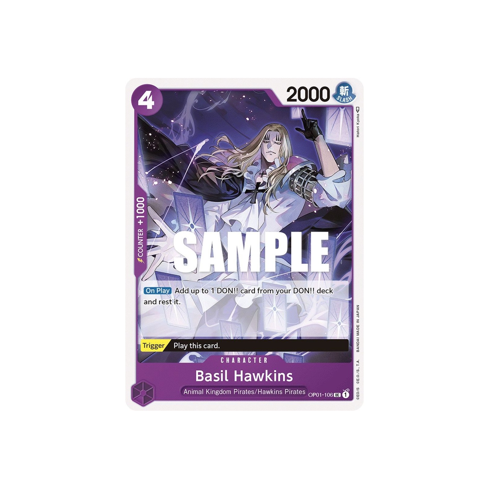 Basil Hawkins UC OP01106 OP01 Romance Dawn à Fantasy Sphere