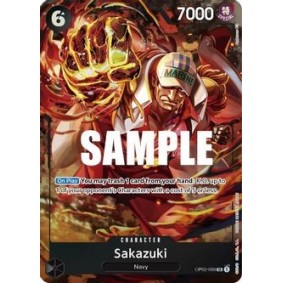 Sakazuki (Alternate Art) - SR Parallel OP02-099 - OP02 Paramount War 