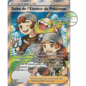 Soins de l'Eleveur de Pokémon - 188/189 EB03 Ténèbres Embrasées Carte à l'unité Pokemon 