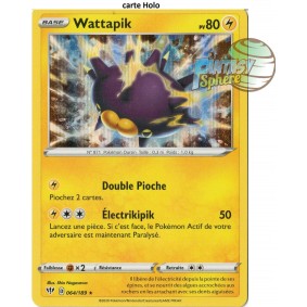 Wattapik - 64/189 EB03 Ténèbres Embrasées Carte à l'unité Pokemon 