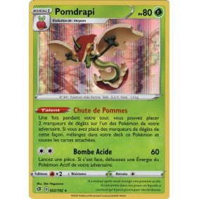 Pomdrapi - Holo Rare 022/192 EB02 Clash des Rebelles Carte à l'unité Pokemon 