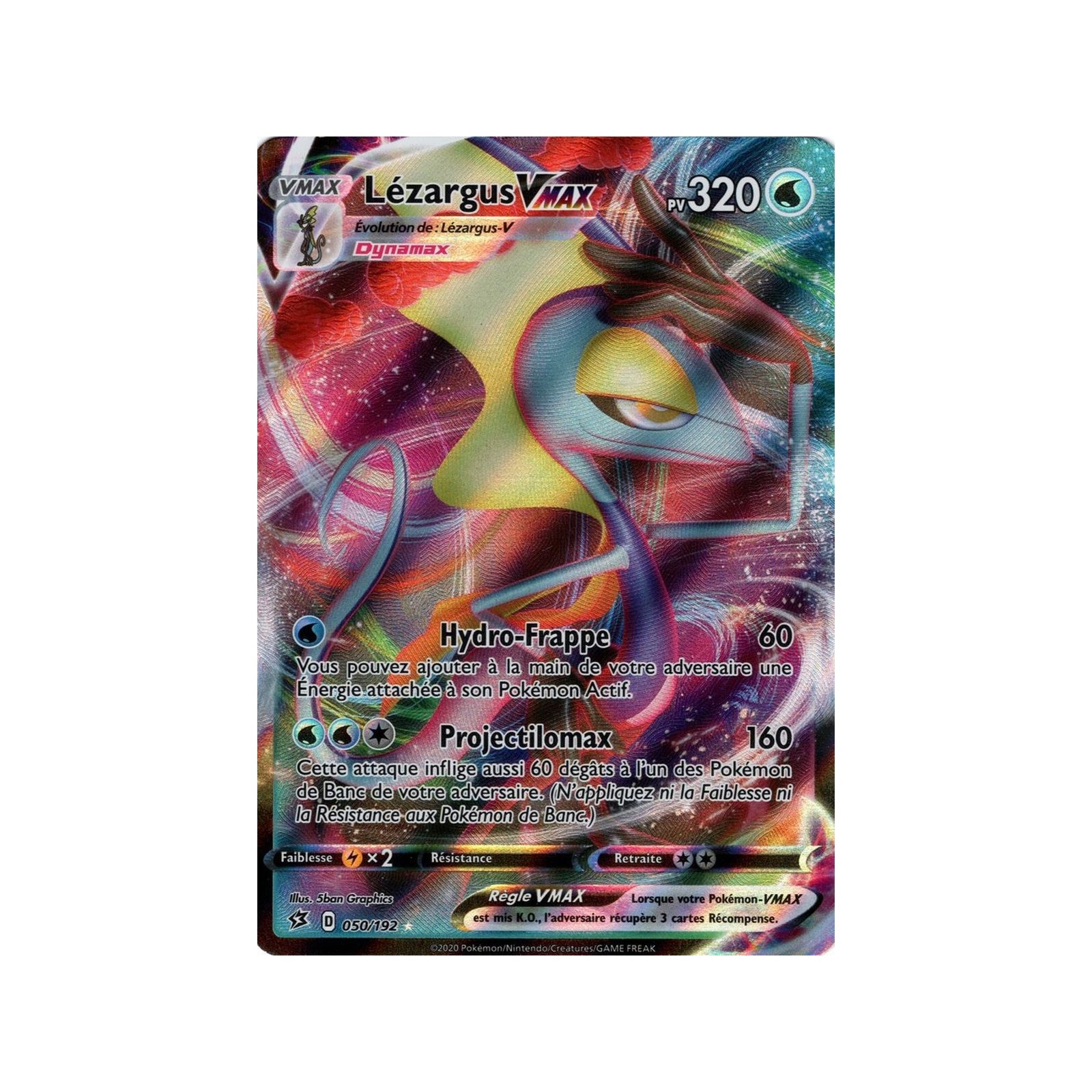 Lézargus VMAX - Ultra Rare 050/192 EB02 Clash des Rebelles Carte à l'unité Pokemon 
