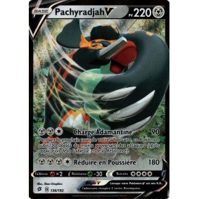 Pachyradjah V - Ultra Rare 136/192 EB02 Clash des Rebelles Carte à l'unité Pokemon 