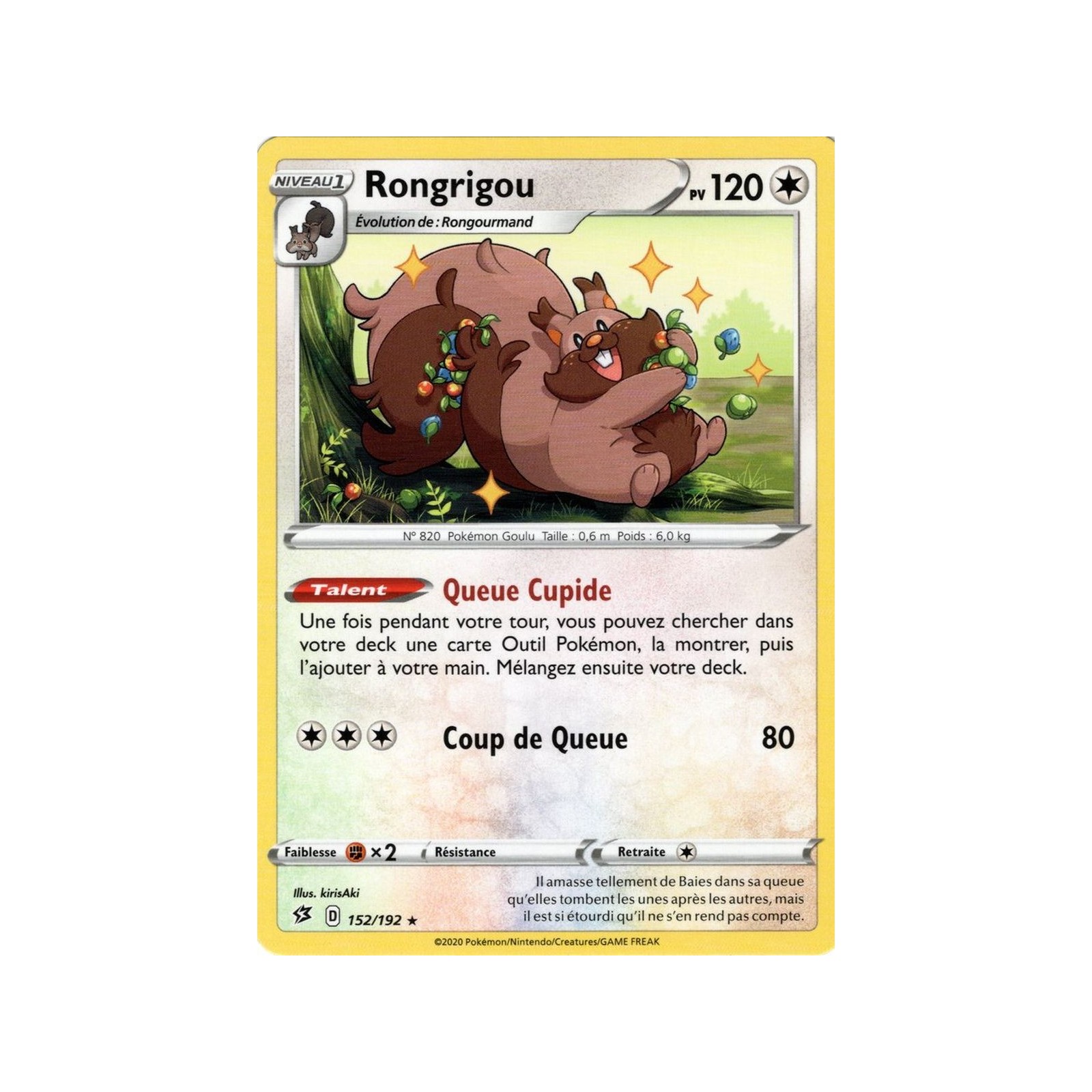 Rongrigou - Reverse 152/192 EB02 Clash des Rebelles Carte à l'unité Pokemon 