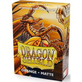 Dragon Shield Small Sleeves - Matte Orange (60)