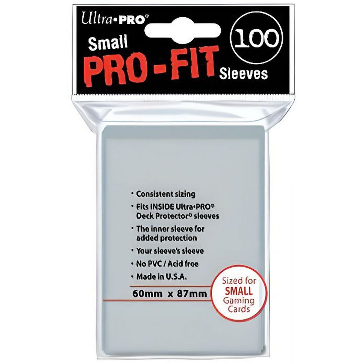 Ultra Pro - Proteges Cartes - SMALL Pro-Fit (100)