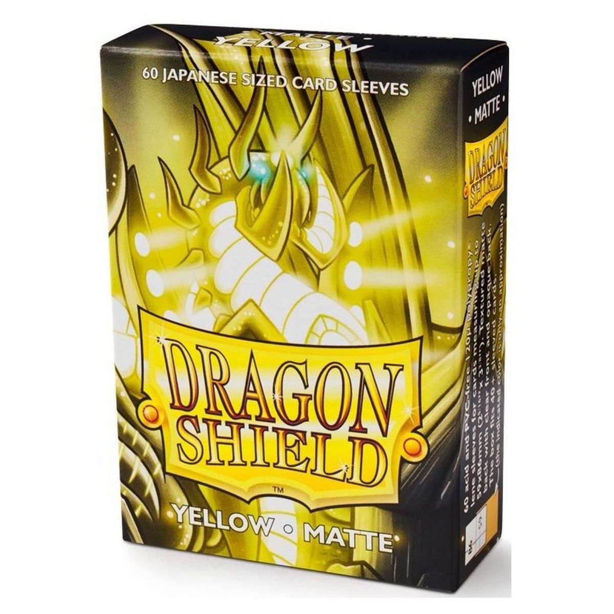 Dragon Shield Small Sleeves - Matte Yellow (60)