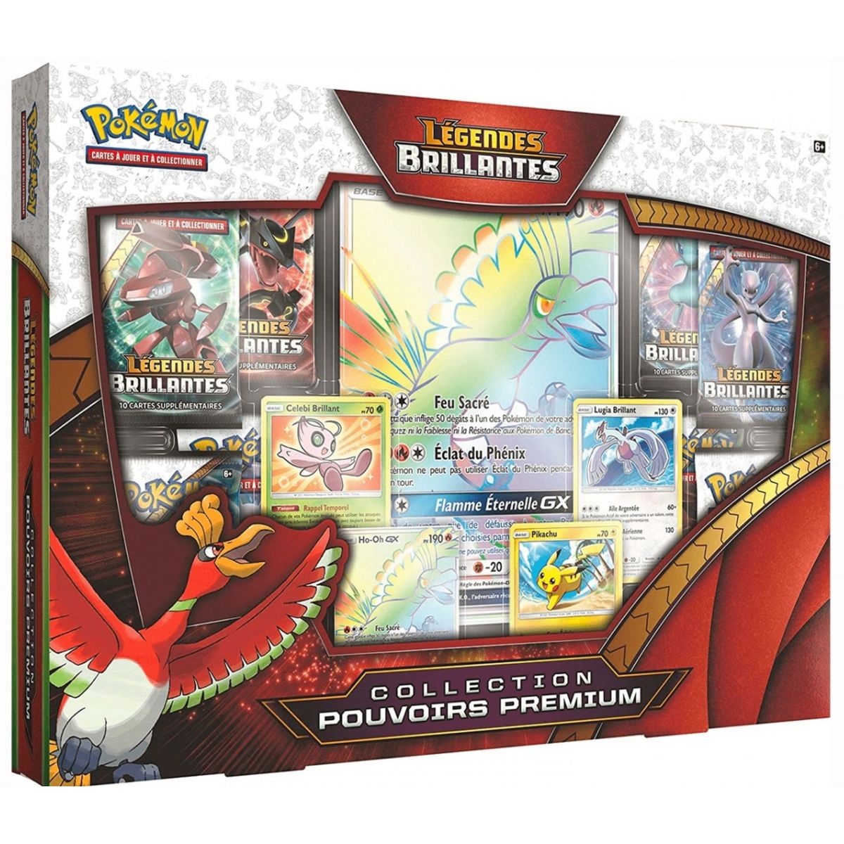 Pokémon - Coffret Collection Pouvoir Premium - Ho-Oh GX - Légendes Brillantes [SL3.5] - FR