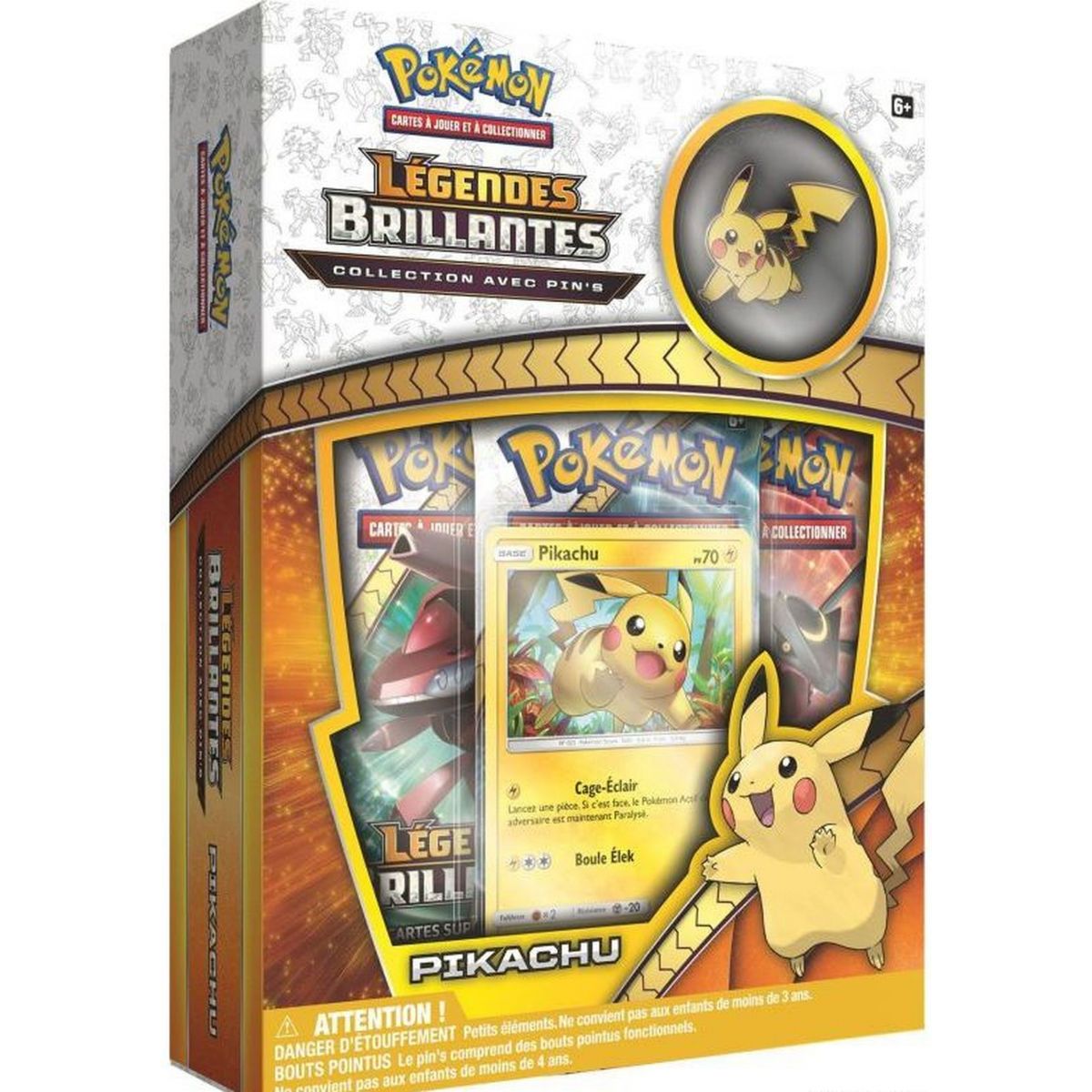 Pokémon - Coffret Pin's - Pikachu - Légendes Brillantes [SL3.5] - FR