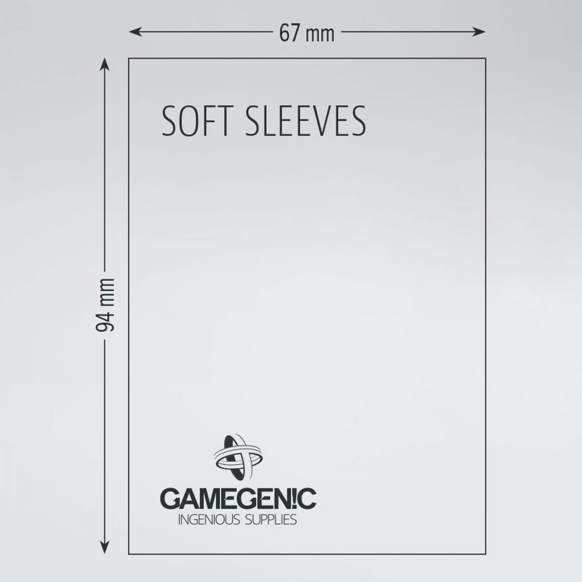 Gamegenic - Protèges Cartes - Soft Sleeves - Souple (100)