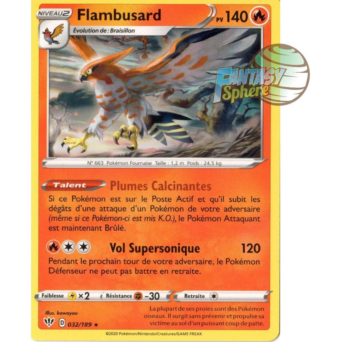 Flambusard - Rare 32/189  - EB03 Ténèbres Embrasées