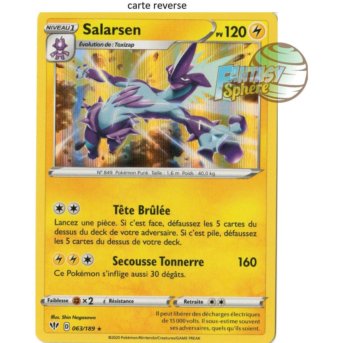 Salarsen - Reverse 63/189  - EB03 Ténèbres Embrasées