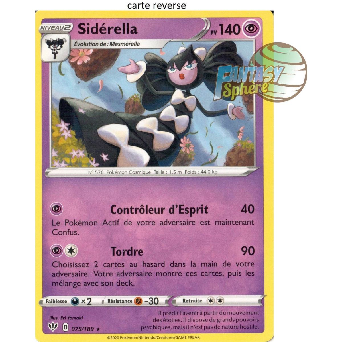 Sidérella  - Reverse 75/189  - EB03 Ténèbres Embrasées