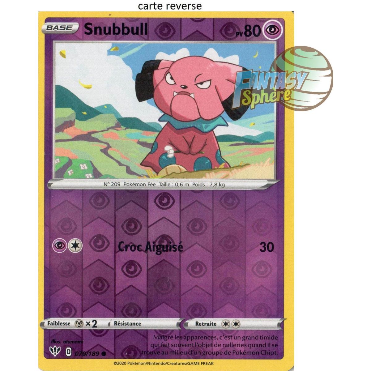 Snubull - Reverse 70/189  - EB03 Ténèbres Embrasées