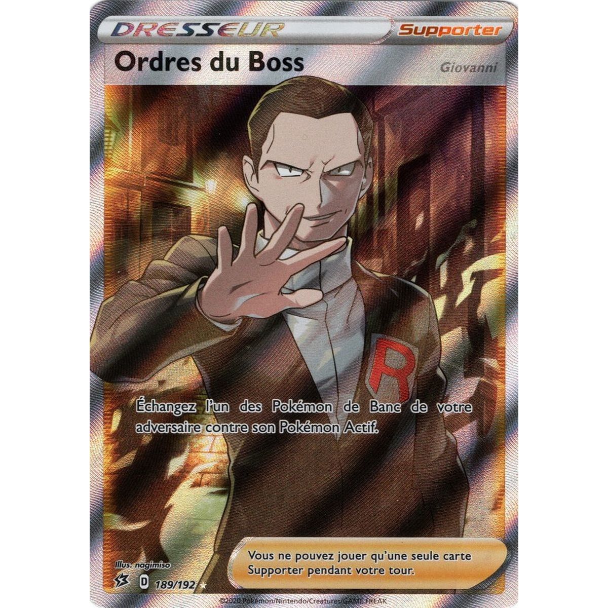 Item Ordres du Boss - Full Art Ultra Rare 189/192 EB02 Clash des Rebelles