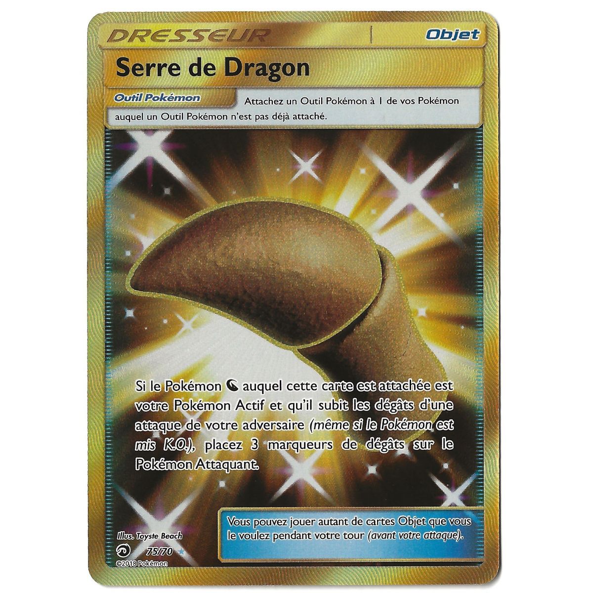 Serre de Dragon - Full Art Secrète Rare 75/70 - Soleil et Lune 7.5 Majesté des Dragons