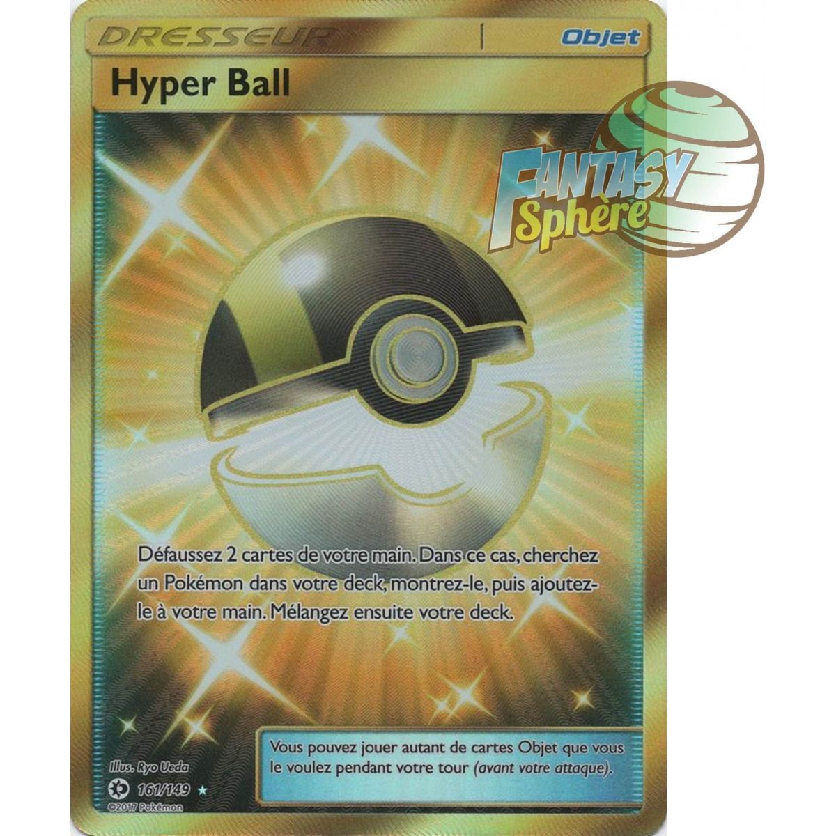 Hyper Ball - Secret Rare 161/149 - Soleil et Lune 1