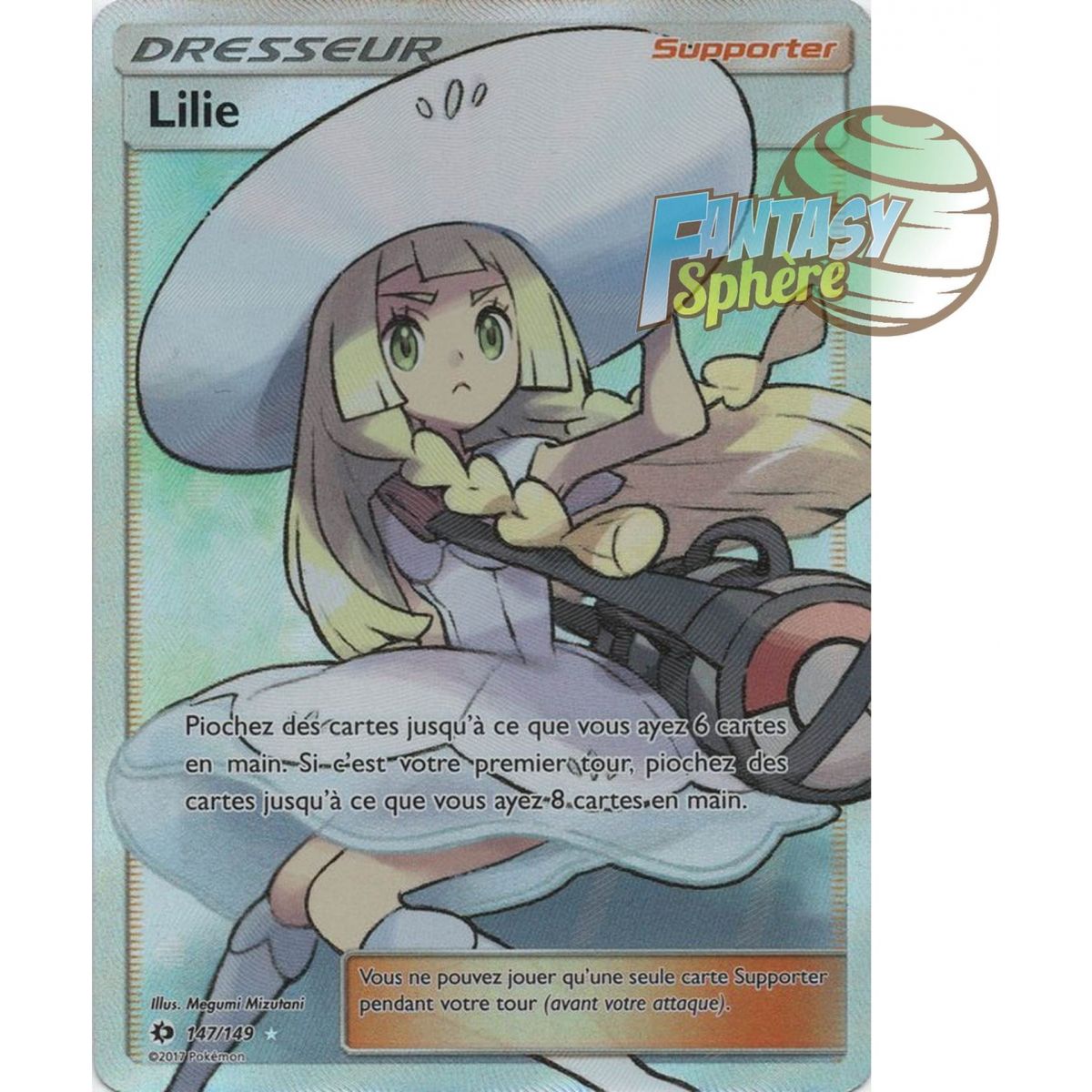 Lilie - Full Art Ultra Rare  147/149 - Soleil et Lune 1